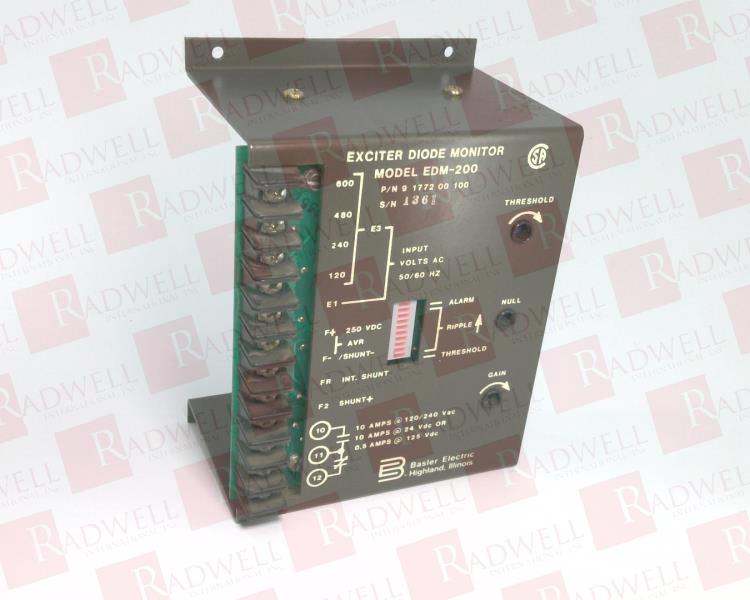 9 1772 00 100 by BASLER ELECTRIC Buy Or Repair Radwell.ca