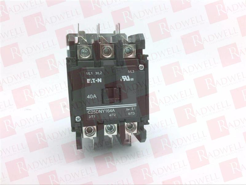 Genuine EATON C25DNY164A 3-Pole 40A 120V coil Definite Purpose Contactor Relay 