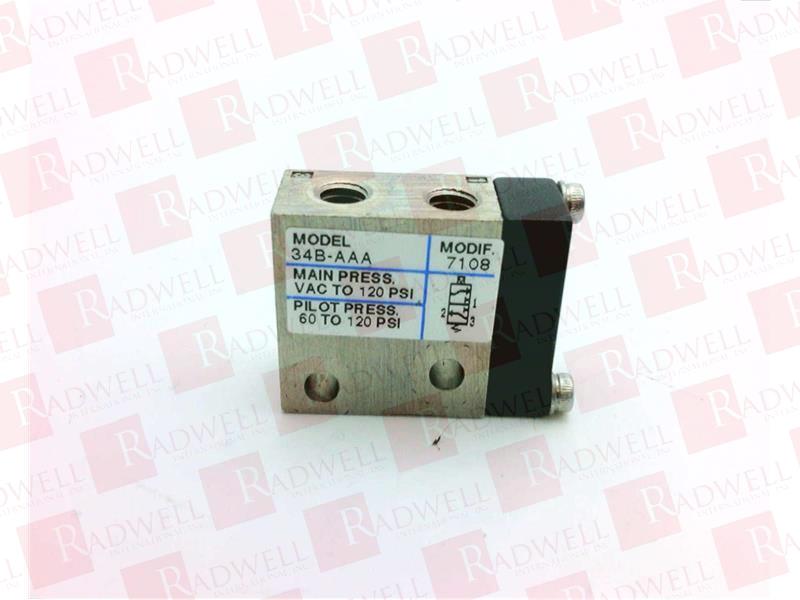 34B-AAA Solenoid Valve By MAC VALVES INC