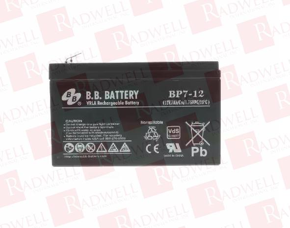 BP7-12-T2 By BB BATTERY - Buy Or Repair - Radwell.co.uk