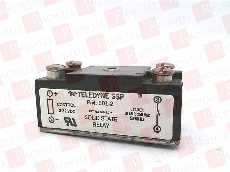 Teledyne SSP 601-2 Solid State Relay 3-32VDC 250VAC 