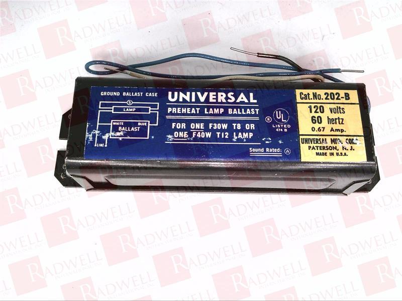 202-B-TC-P Ballast/Ignition Transformer By UNIVERSAL LIGHTING TECHNOLOGY