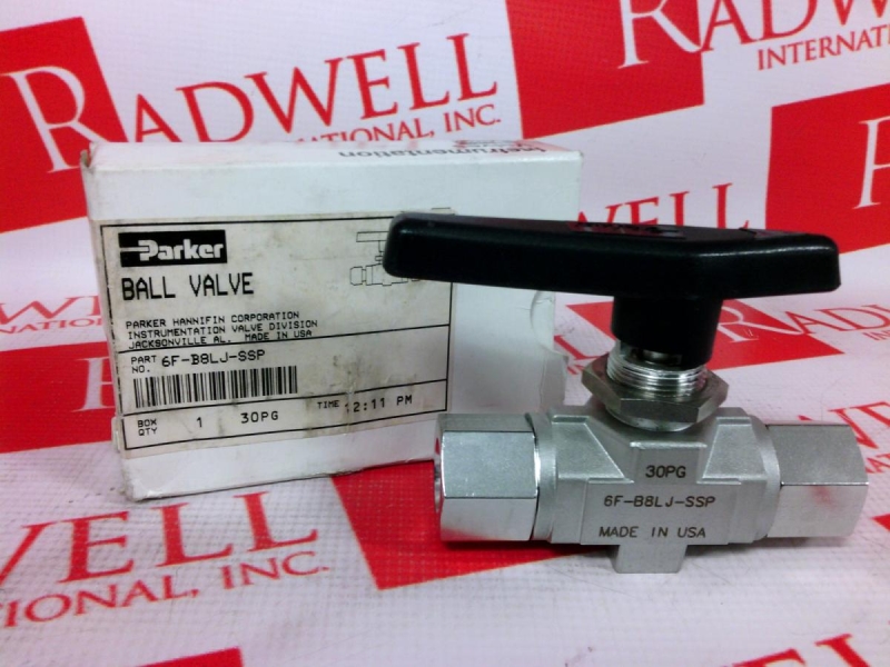 6F-B8LJ-SSP Ball Valve By PARKER