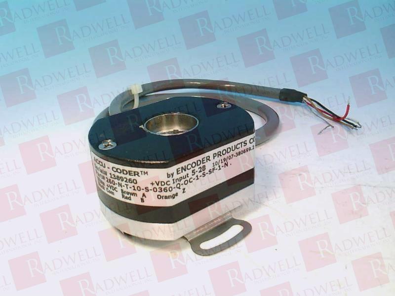 ENCODER PRODUCTS 260-N-T-10-S-0360-Q-OC-1-S-SF-1-N