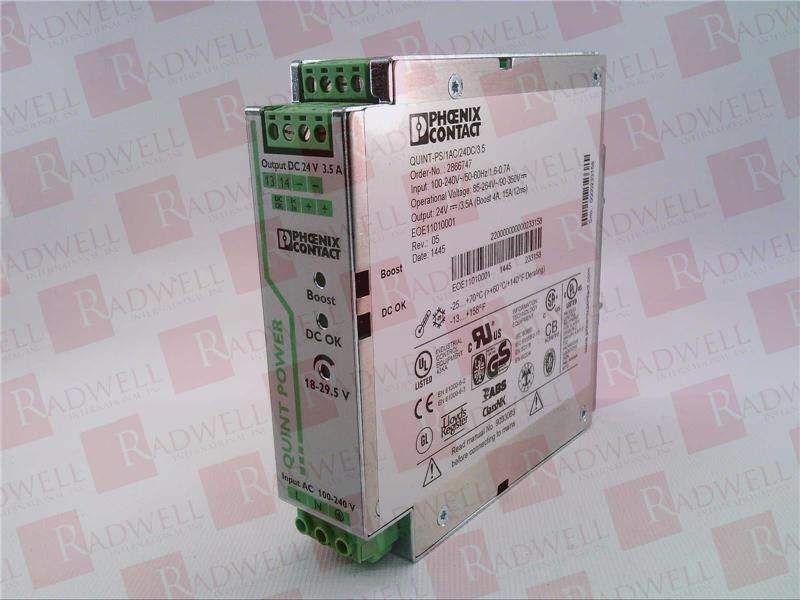 Phoenix Contact Quint-ps 1ac 24dc 3.5 Power Supply for sale online 