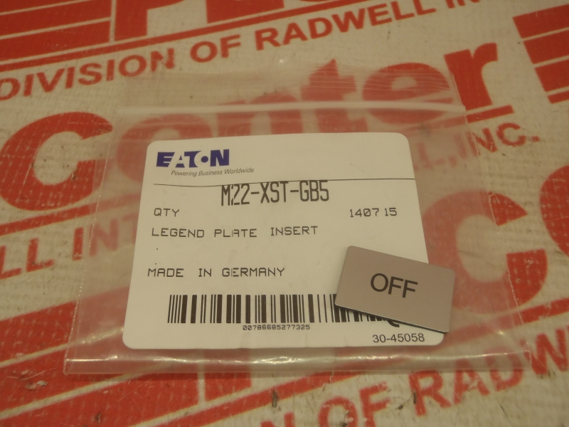 EATON CORPORATION M22-XST-GB5