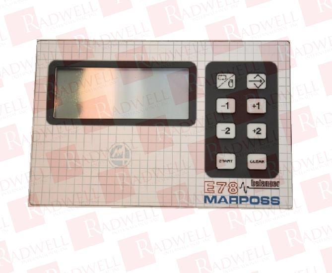 Marposs E78 balancer Panel TYP:6105006500 