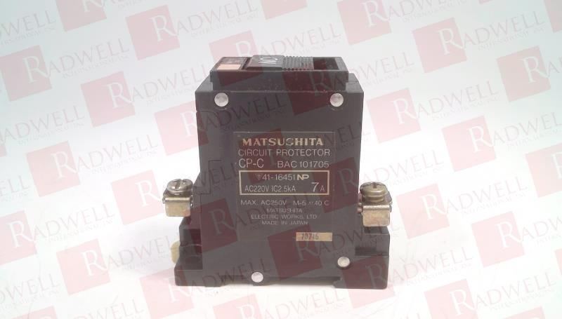 MATSUSHITA ELECTRIC BAC101705