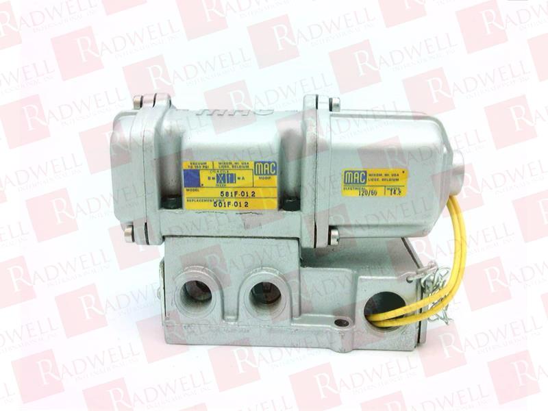 MAC VALVES INC 581F-01-2