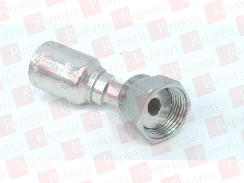 1J743-6-6 - Crimp Style Hydraulic Hose Fitting - 43 Series Fittings
