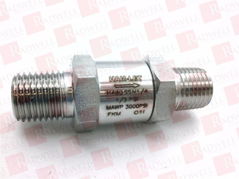 HAM-LET H-480-SS-N-1/4-1/3PSI