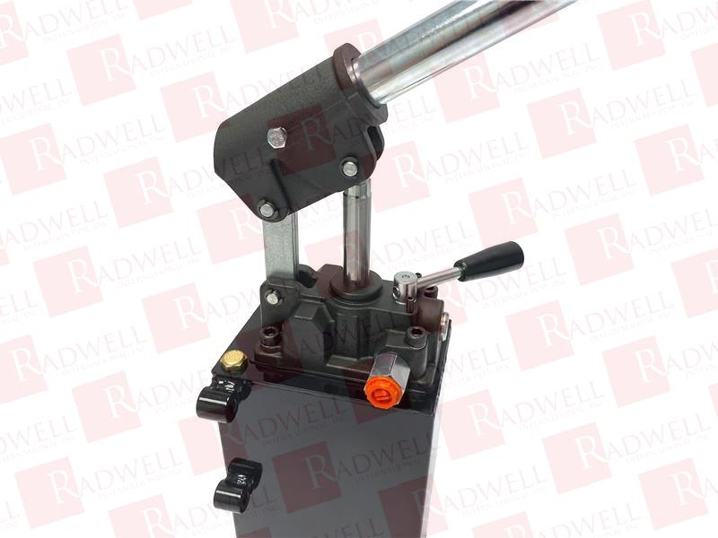 Hydraulic piston hand pump with changeover valve for double acting
