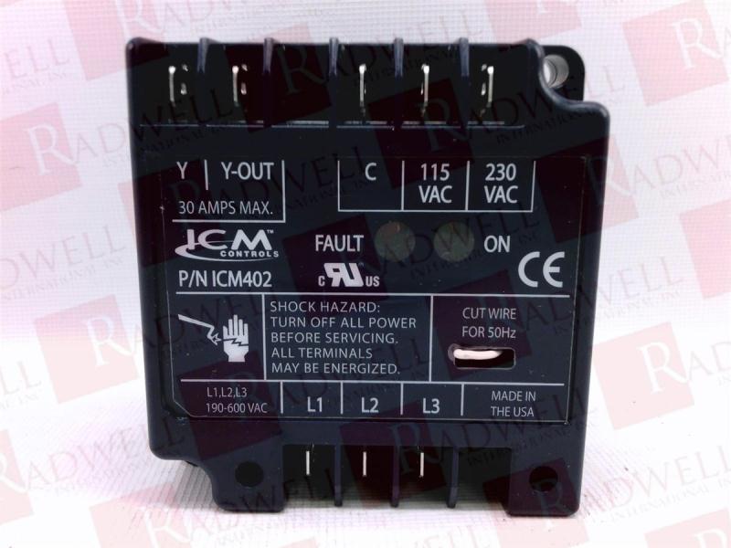 ICM ICM402C 3 Phase Line Voltage Monitor 190-600vac 50/60 Hertz 155518 for sale online 