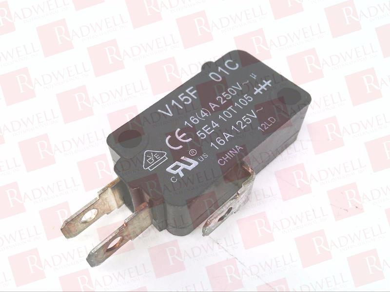 V15F-01C, Micro interruptor, acción rápida, SPDT 15A 120VAC