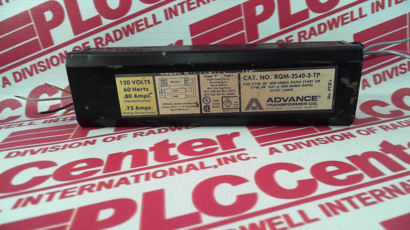 RQM-2S40-3-TP By ADVANCE BALLAST - Buy Or Repair At Radwell - Radwell.co.uk