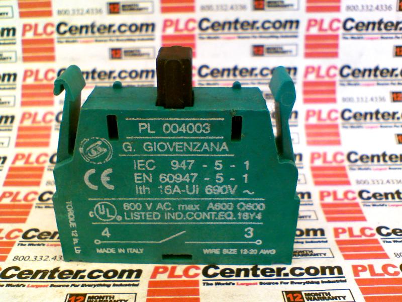 PL004003+PL004004/7 Details about   1Bag New For GIOVENZANA two-speed contact PL004010 