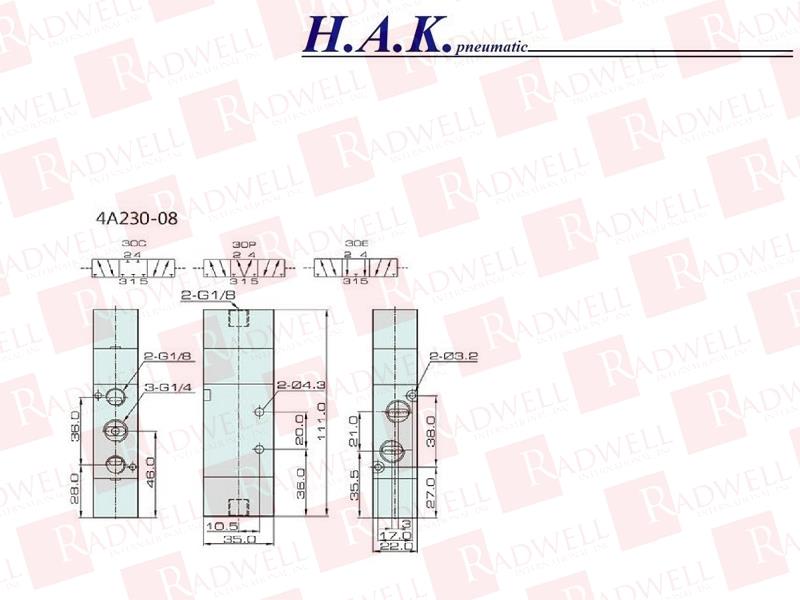 HAK FLUID POWER EQUIPMENT 4A230-08