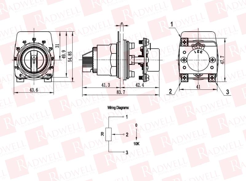 RADWELL VERIFIED SUBSTITUTE 9001K2108-SUB