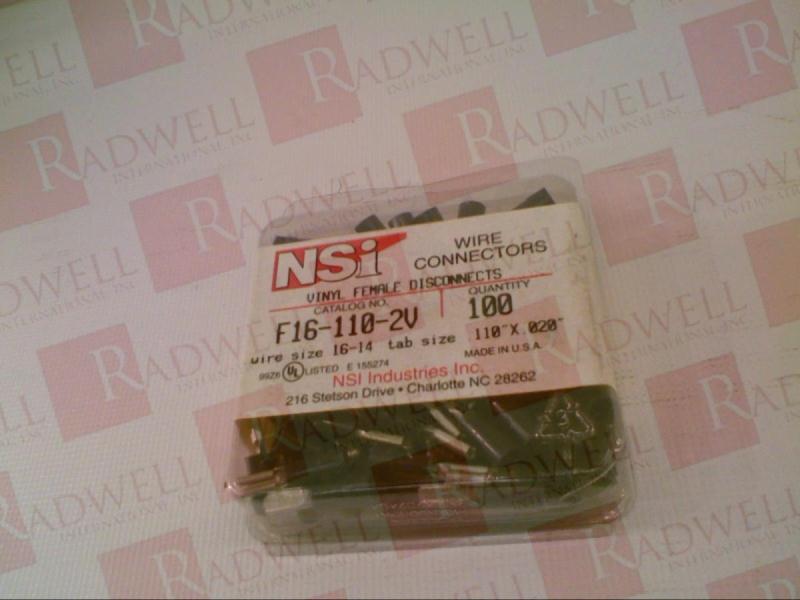 NSI INDUSTRIES F16-110-2V