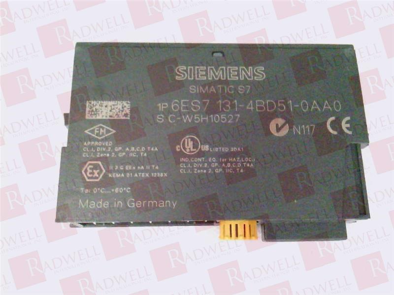 Details about   New Siemens 6ES7 131-4BD51-0AA0  6ES7131-4BD51-0AA0  free shipping 