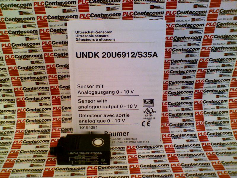 UNDK 20U6912/S35A by BAUMER ELECTRIC Buy or Repair at Radwell 
