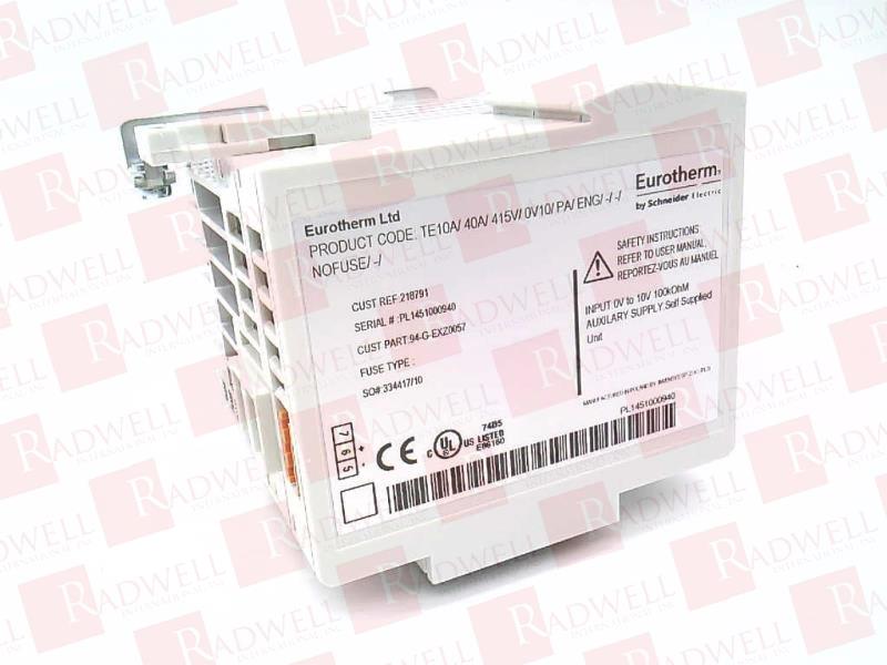 INVENSYS TE10A/40A/415V/0V10/PA/ENG/-/-/