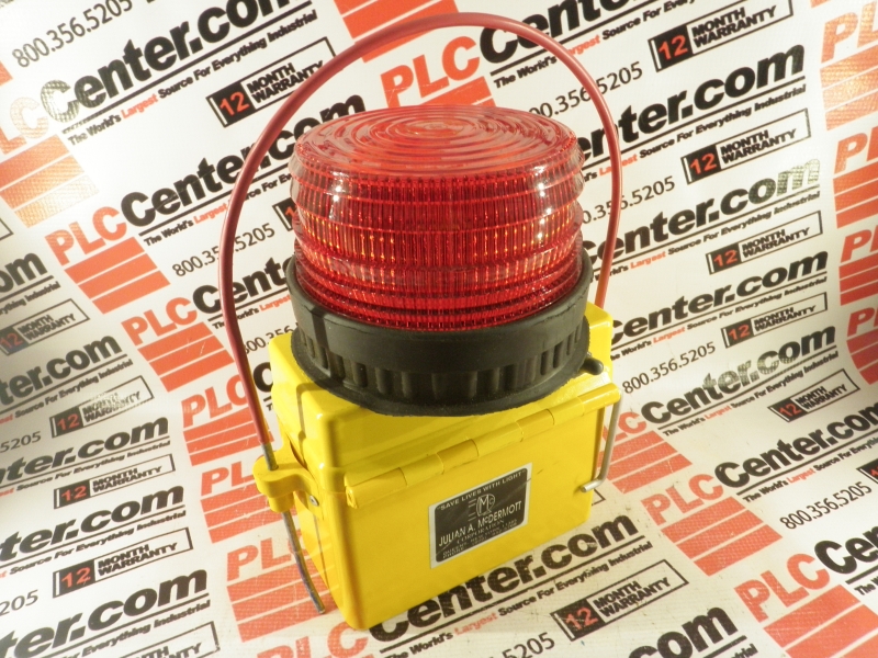 MCDERMOTT LIGHT & SIGNAL STR-888-EMP7722-7AH-LVC-BH-RED