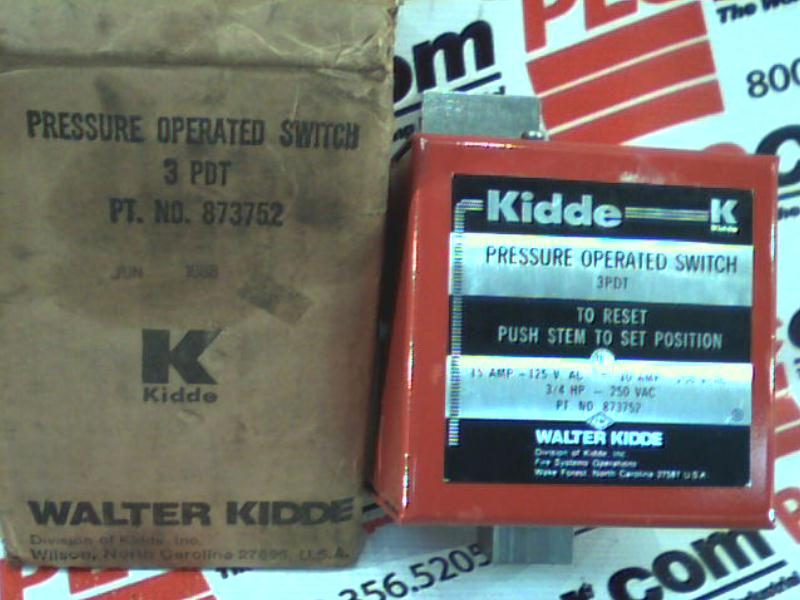 Kidde Pressure Operated Switch 3PDT 873752 