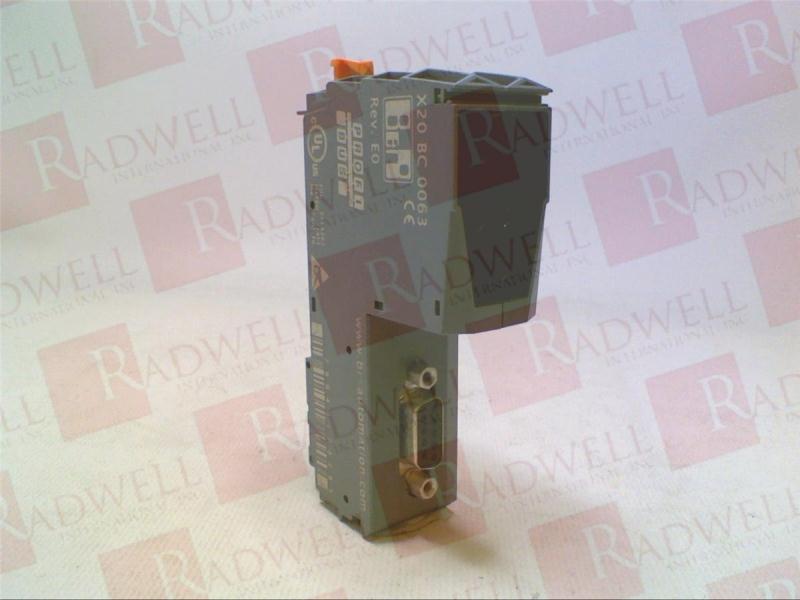 X20BC0063 PLC Module/Rack By B&R