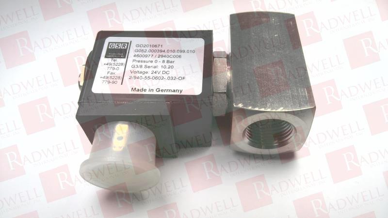 G052.000394.010.099.010 Solenoid Valve by GSR