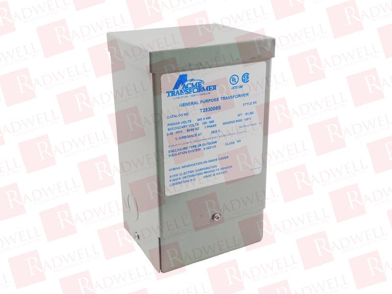 ACME Electric General Purpose Transformer Gray T253008S for sale online 