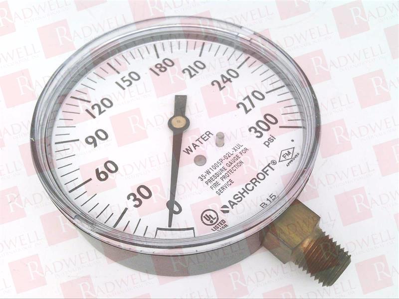 Ashcroft Pressure Gauge 35W1005PH 02L XUL 100# free shipping 5 available 