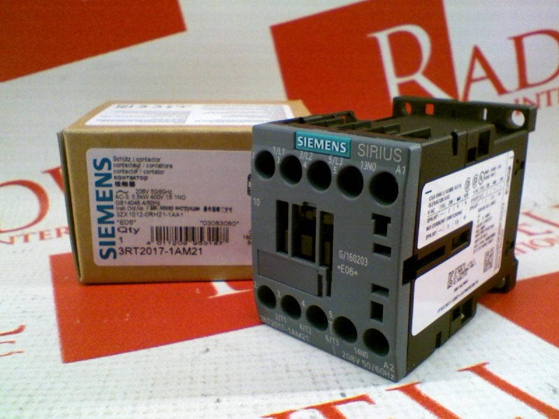 Siemens 3RT2017-1AM21 Contactor 12A Brand New 