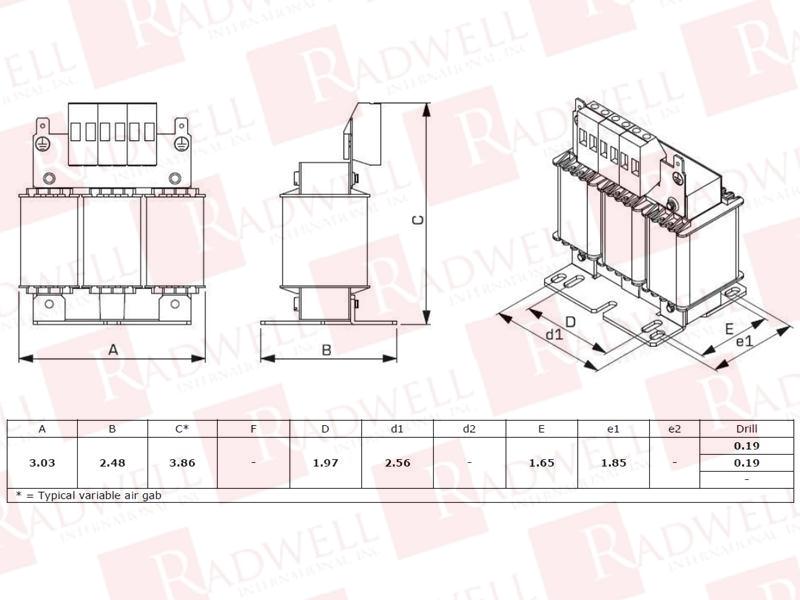 RADWELL VERIFIED SUBSTITUTE CRX03D4AC-SUB