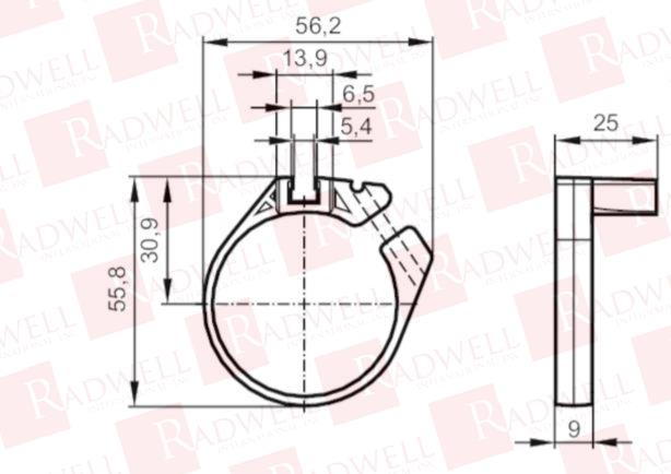 EFECTOR CLAMP FOR CLEAN LINE CYL 40/45-E12015