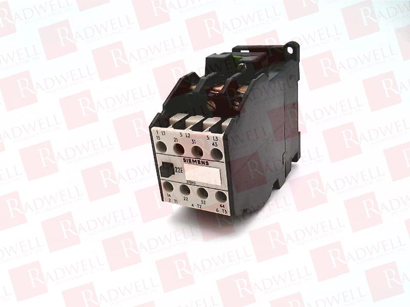 Siemens 3-Pole 22A Contactor Motor Starter with AC Coil 3TB43 17-0AG1 