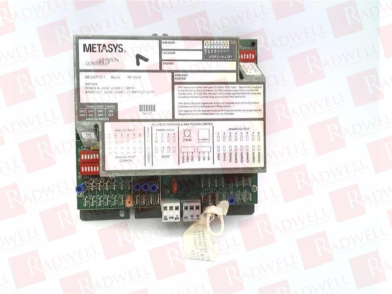 JOHNSON CONTROLS AS-UNT110-1