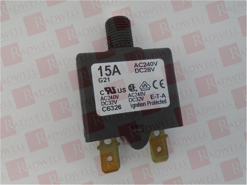 E-T-A CIRCUIT BREAKERS 1658-G21-01-P10-15A