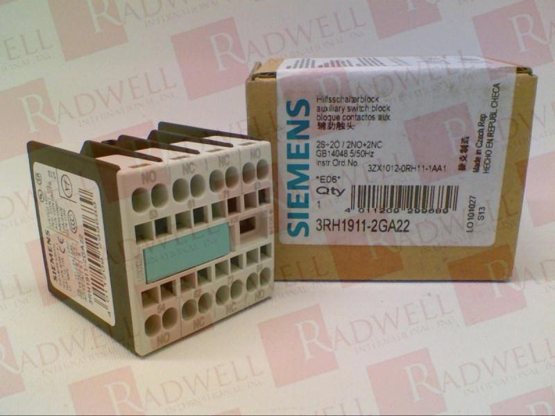 Siemens Hilfsschalterblock 3RH1911-2GA22 